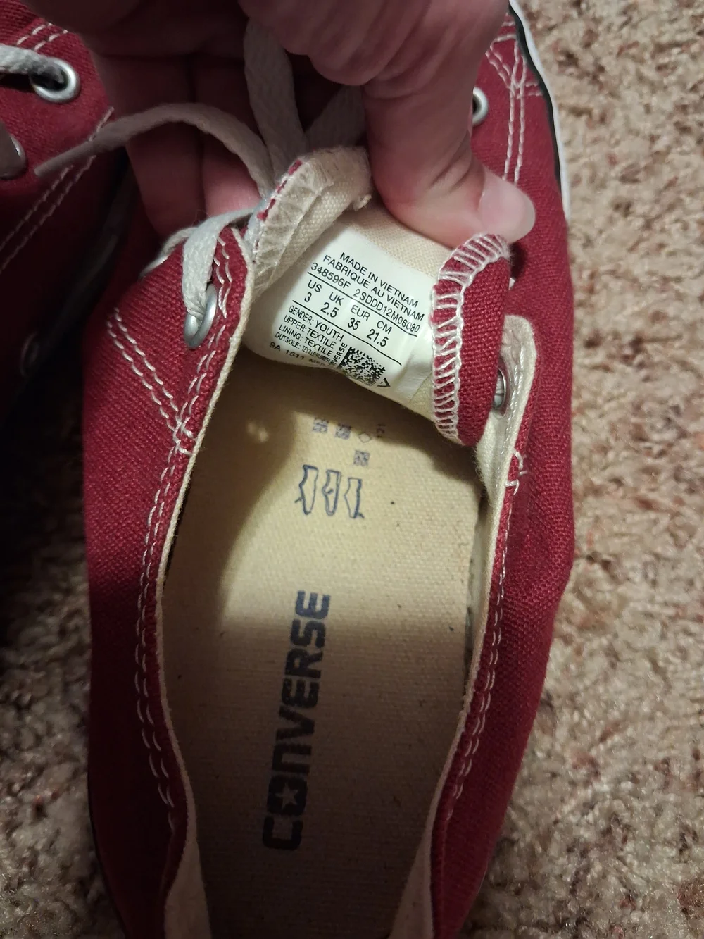 Converse Kids Red Low Top Chuck Taylor All Star Sneakers